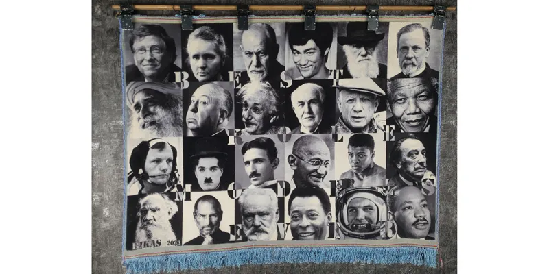 Daniel Bikas’ Persian Rug Explores How Societies Define Role Models